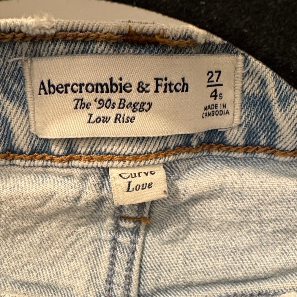 Abercrombie & Fitch Light Blue Boyfriend Jeans
